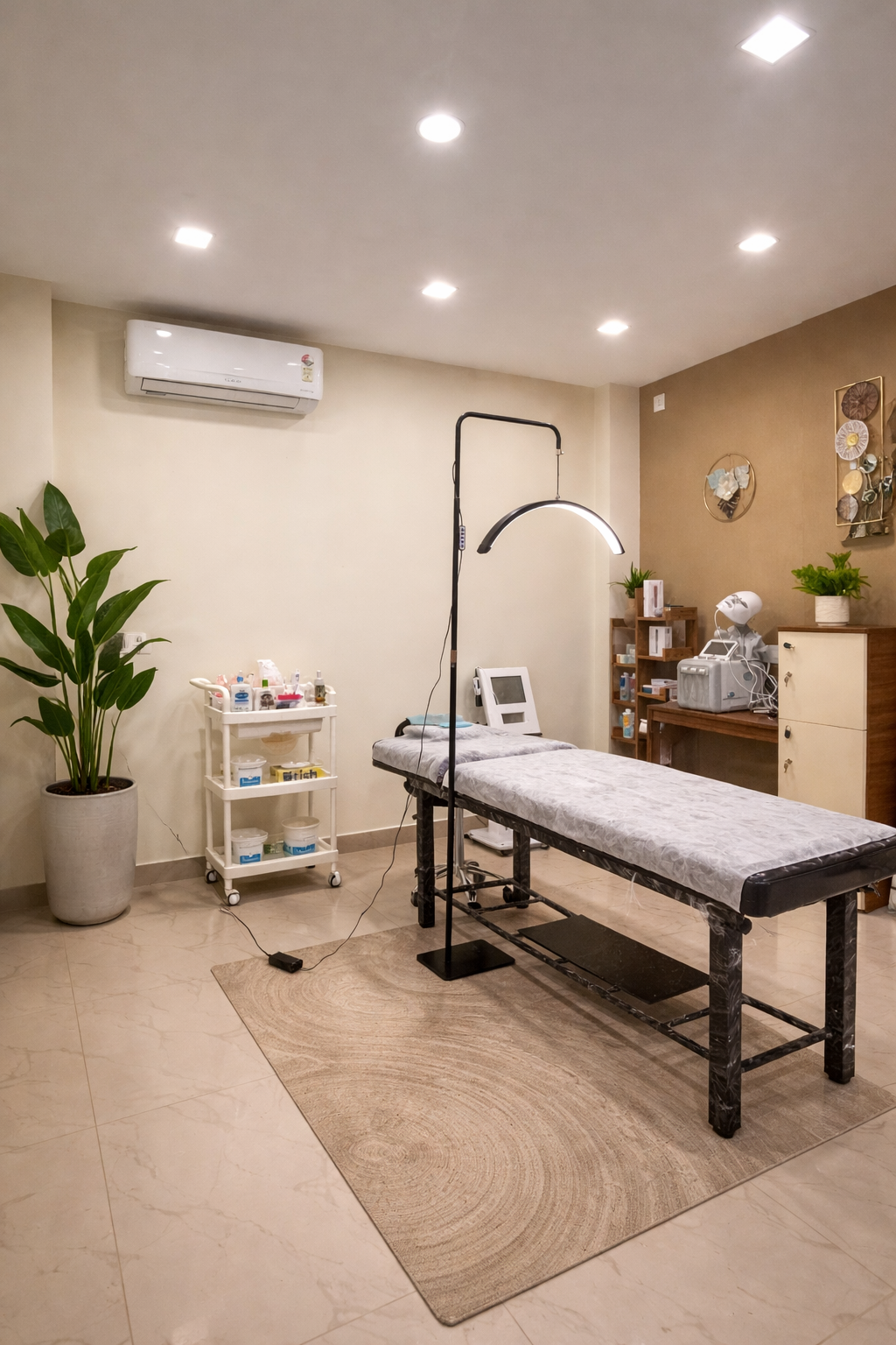 Microblading treatment room at Perwin Signature Calicut